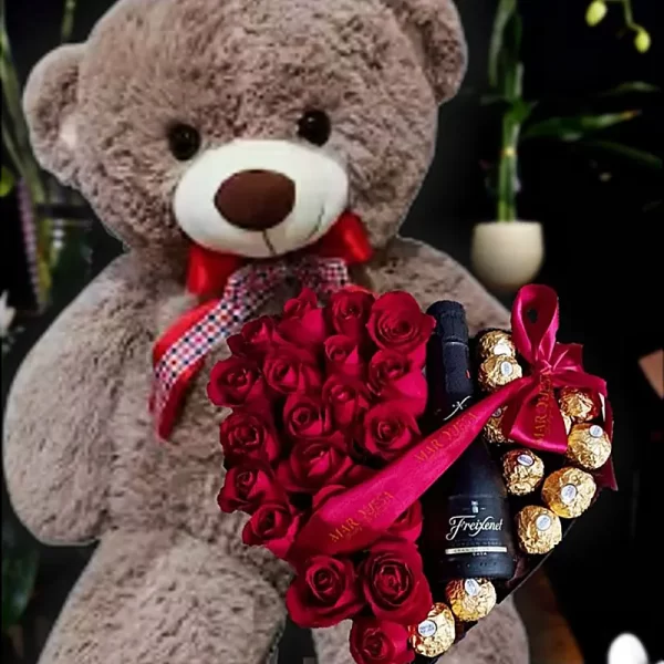 Ursão Teddy & Coração My Love